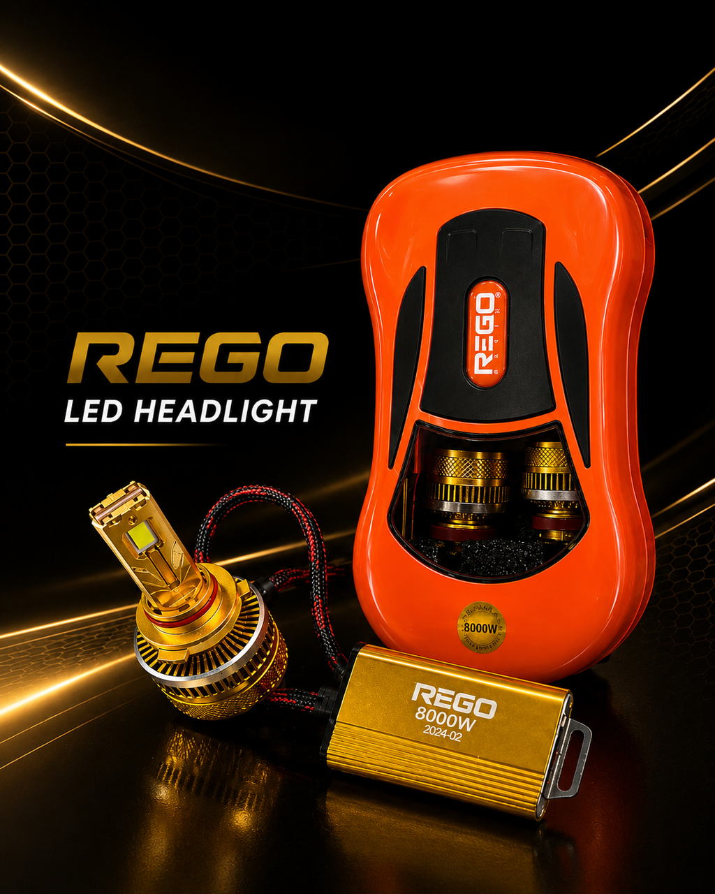 6 Copper Car Guys LED 8000W